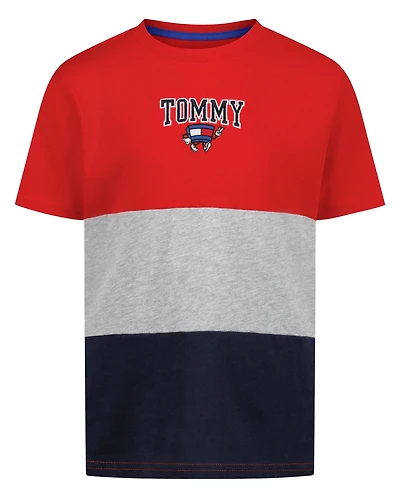 Tommy Hilfiger Boys' 2T-7 Mascot Color-Blocked Short-Sleeve T-Shirt