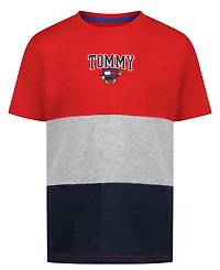 Tommy Hilfiger Boys' 2T-7 Mascot Color-Blocked Short-Sleeve T-Shirt