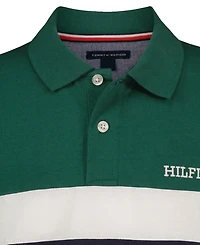 Tommy Hilfiger Boys' 8-20 Paneled Color-Block Short-Sleeve Polo Shirt