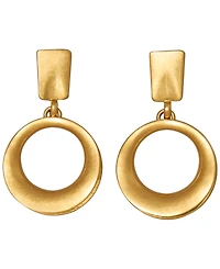 Donna Karan New York Gold-Plated Valley Hoop Earrings