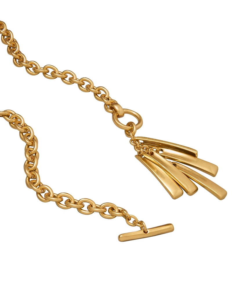 Donna Karan New York Gold-Tone Movement Pendant Necklace