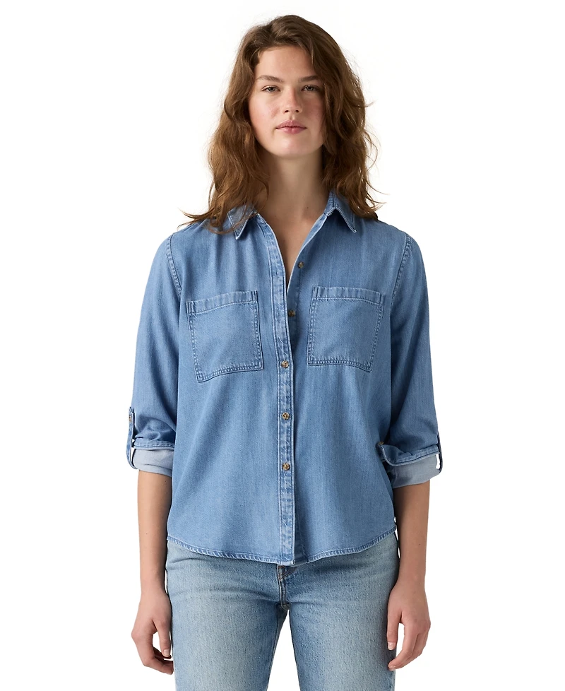 Levi's Women's Utility Long-Sleeve Denim Shirt