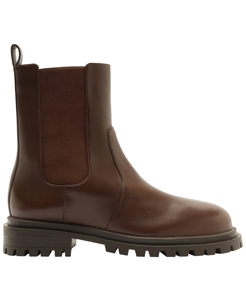 Arezzo Women's Brandy Mid Block Heel Round Toe Booties