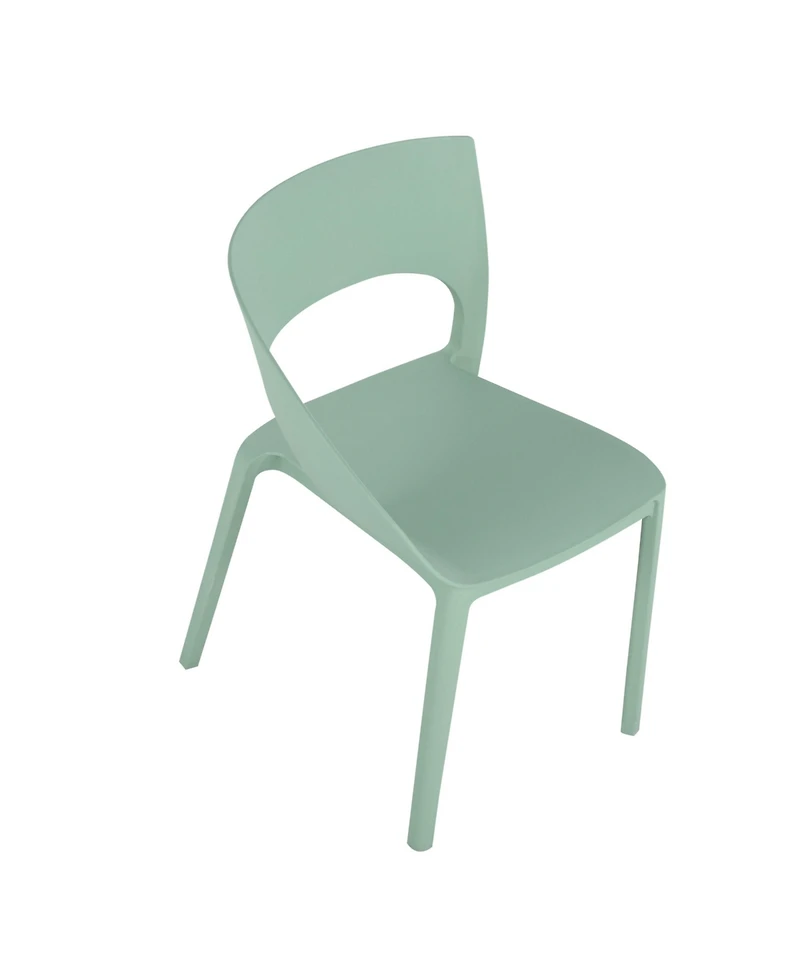 Mondawe Set of 4 Polypropylene Single Side Chair