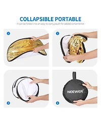 Neewer 5-in-1 Collapsible 22" Light Reflector