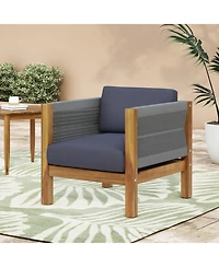 Mondawe Outdoor Club Chair with Water-Resistant Cushion