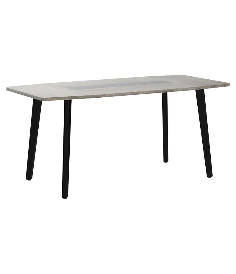 Tribesigns 6FT Conference Table: "H boat-shaped meeting table. Industrial seminar table for office meeting rooms