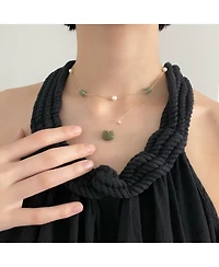 seree Choupette — Cat green jade pendant necklace