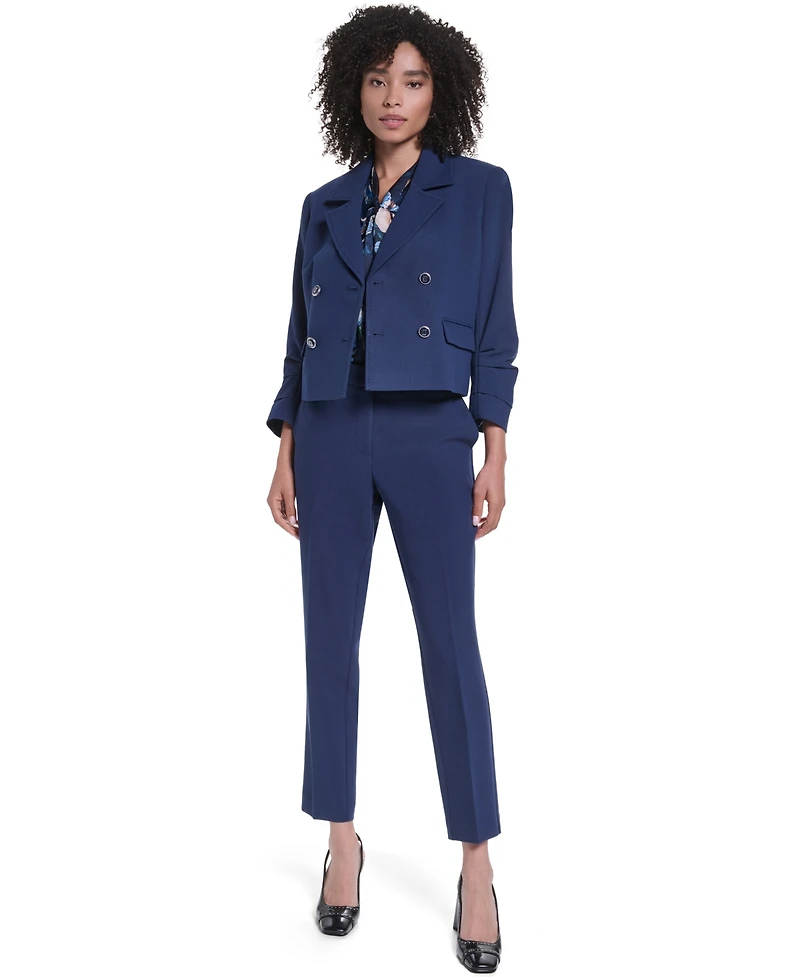 Karl Lagerfeld Paris Women's Cropped Two-Button Jacket