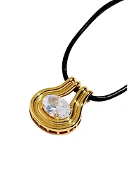 The M Jewelers Cubic Zirconia Bibi Pendant Necklace