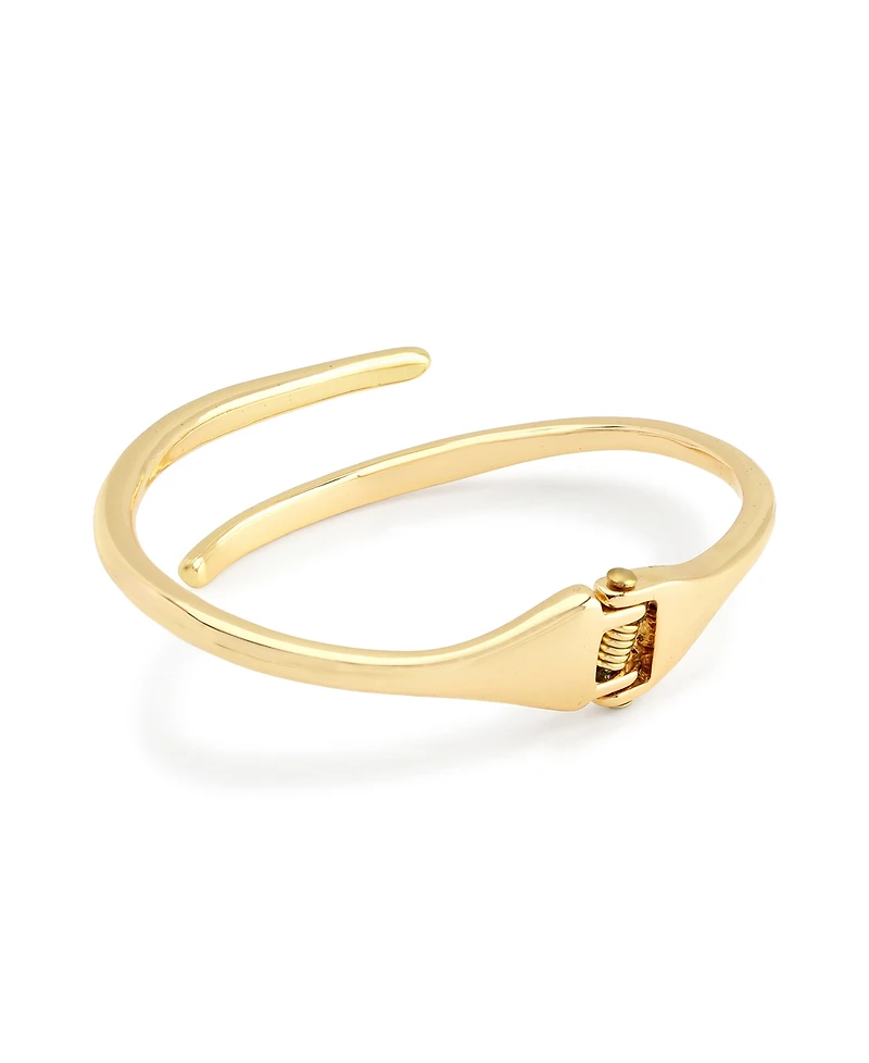 Robert Lee Morris Soho Gold Fluid Bypass Round Bangle Bracelet