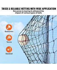 Vevor 70Feet Softball Baseball Cage Netting Heavy Duty Pe Pitching Batting Net