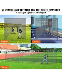 Vevor 55FT Softball Baseball Cage Netting Heavy Duty Pe Pitching Batting Net