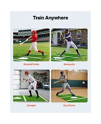 Vevor 10x3.8 ft Baseball Softball Hitting Batting Mat Indoor Outdoor Training