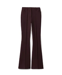 Reiss Women's Gabi Flared Mid-Rise Front-Pintuck Trousers