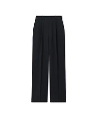 Reiss Women's Eden Elasticated-Waist Wide-Leg Lightweight-Twill Trousers
