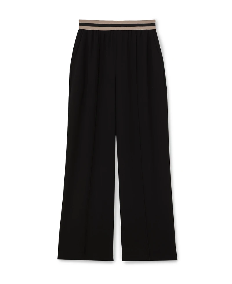 Reiss Women's Sonnie Wide-Leg Elasticated-Waistband pants