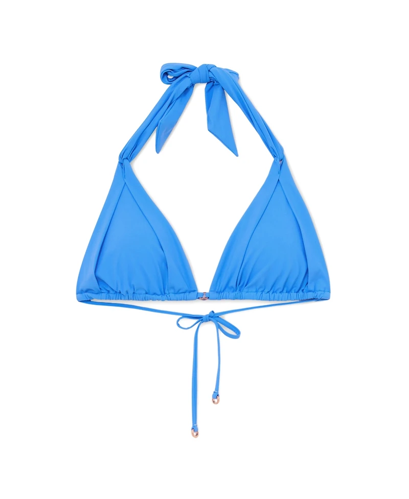 Reiss Women's Matilda Pleat-Detail Triangle Bikini Top