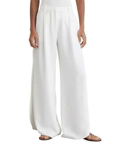 Reiss Petite Deena Side-Split Wide-Leg Trousers
