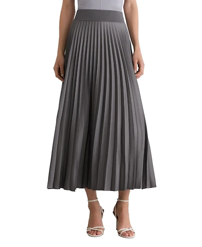 Reiss Women's Seren Pleated A-Line Midi Skirt