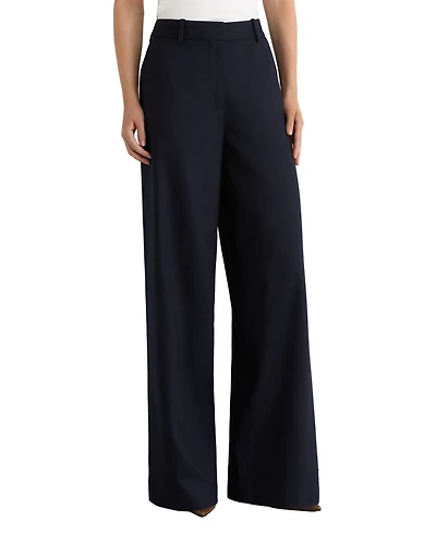 Reiss Women's Solene Wool-Blend Wide-Leg Trousers