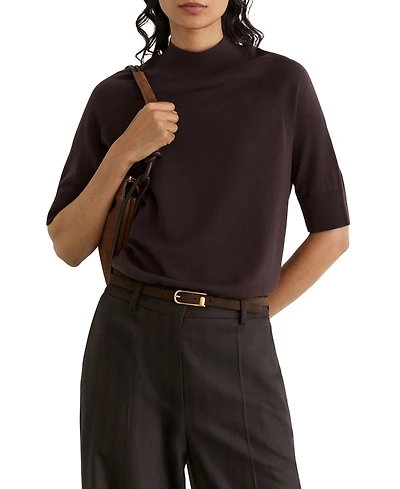 Reiss Women's Sienna Merino Wool Funnel-Neck Top