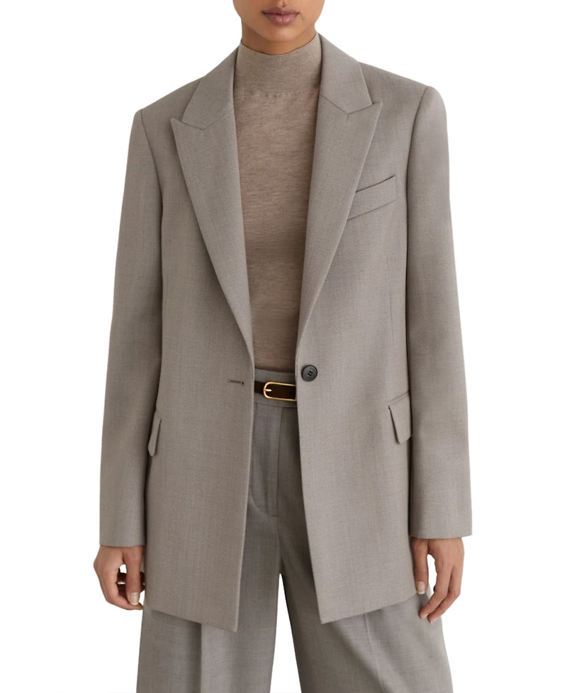 Reiss Women's Briony Wool-Blend Single-Breasted Belted Blazer