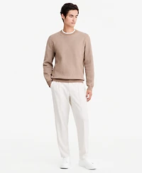 Alfani Men's Criss-Cross Jacquard Crewneck Sweater, Macy's Exclusive