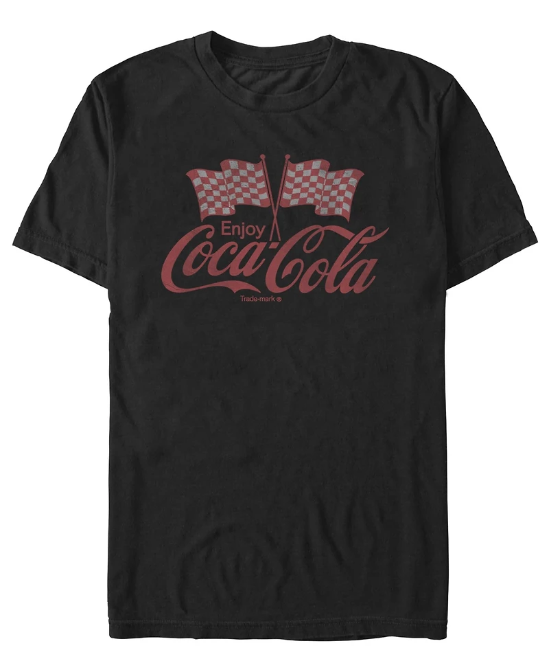 Fifth Sun Men's Coca-Cola Coke Flags T-Shirt