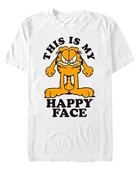 Fifth Sun Men's Garfield Happy Face T-Shirt