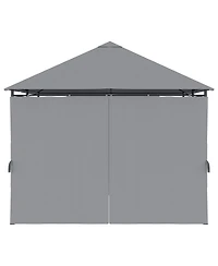 Outsunny 10' x 13' Patio Gazebo, Canopy with 6 Sidewalls,