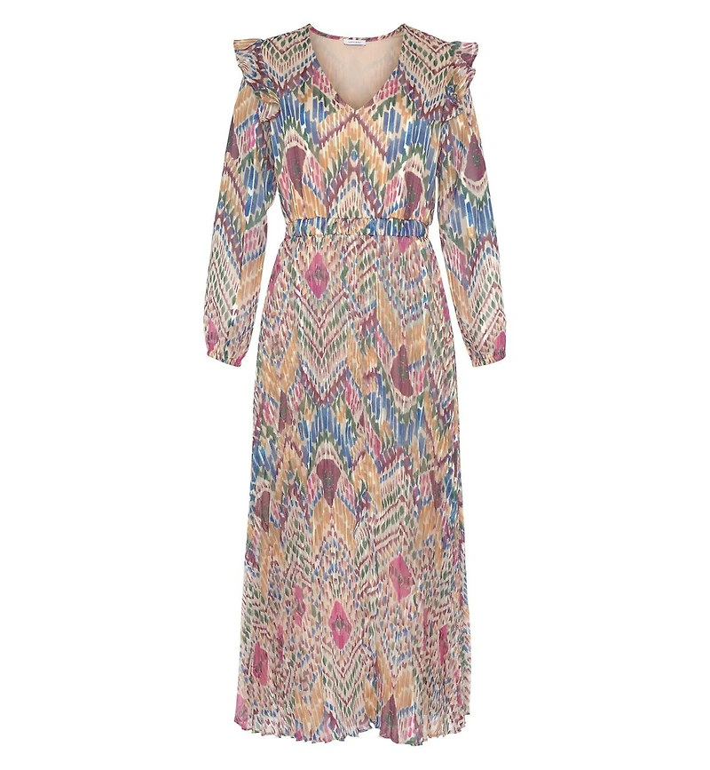 Lascana Women's Pleated Maxi Dress