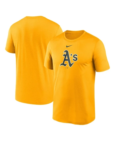 Nike Men's Gold Athletics Legend Fuse Large Logo Dri-fit T-Shirt