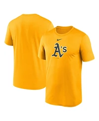 Nike Men's Gold Athletics Legend Fuse Large Logo Dri-fit T-Shirt