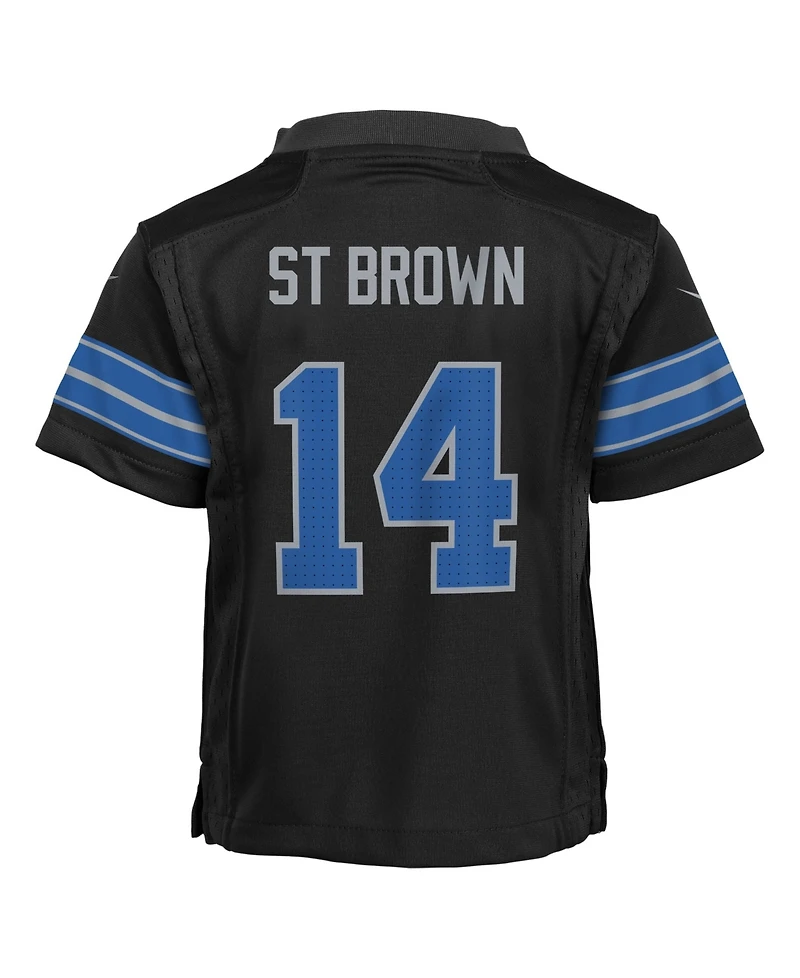 Nike Toddler Amon-Ra St. Brown Black Detroit Lions Alternate Game Jersey