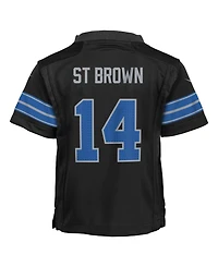 Nike Toddler Amon-Ra St. Brown Black Detroit Lions Alternate Game Jersey
