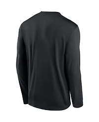 Jordan Men's Black North Carolina Tar Heels 2026 Sideline Small Logo Legend Dri-fit Long Sleeve T-Shirt