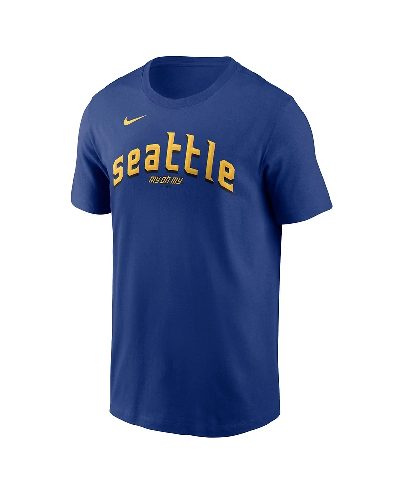 Nike Men's Julio Rodriguez Royal Seattle Mariners City Connect Name & Number T-Shirt