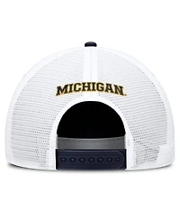 Jordan Men's and Women's Navy Michigan Wolverines 2026 On-Field Gameday Rope Trucker Adjustable Hat
