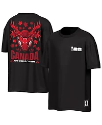 Outerstuff Men's Black Canada Fifa World Cup 2026 Rally Oversized T-Shirt