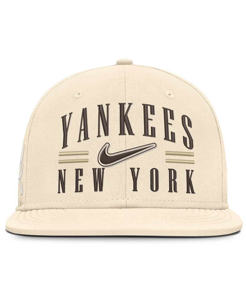 Nike Men's Natural New York Yankees True Dri-fit AeroBill Fitted Hat