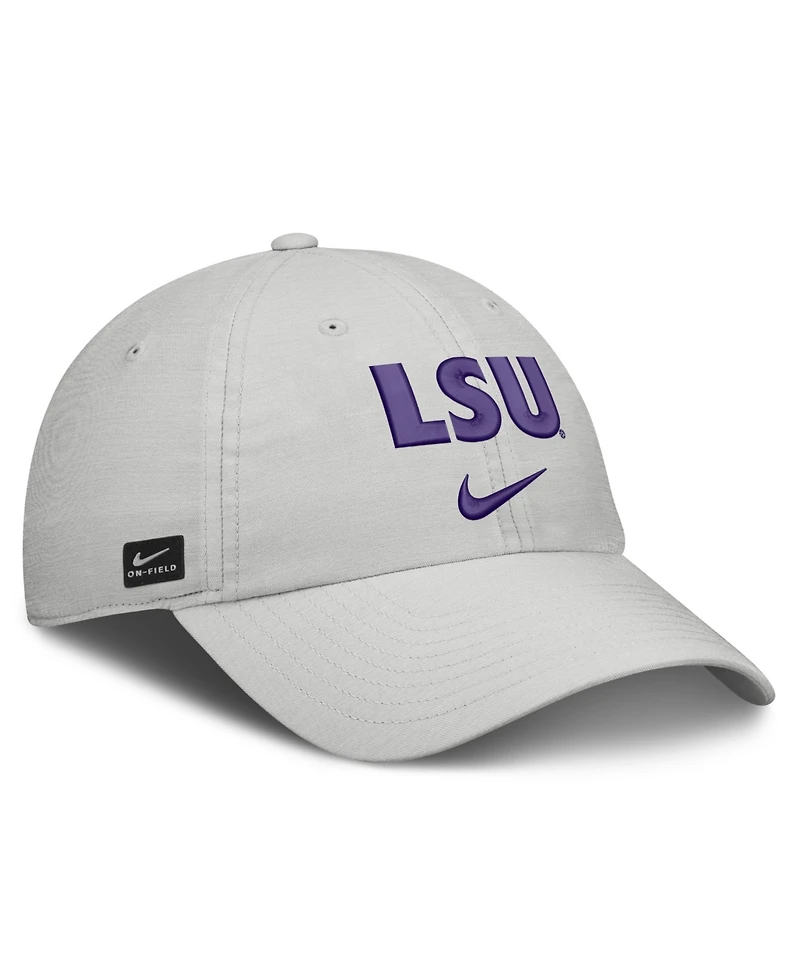 Nike Men's and Women's Gray Lsu Tigers 2026 On-Field Gameday Club Adjustable Hat