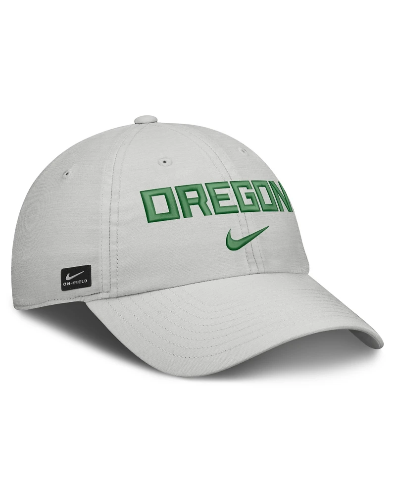 Nike Men's and Women's Gray Oregon Ducks 2026 On-Field Gameday Club Adjustable Hat