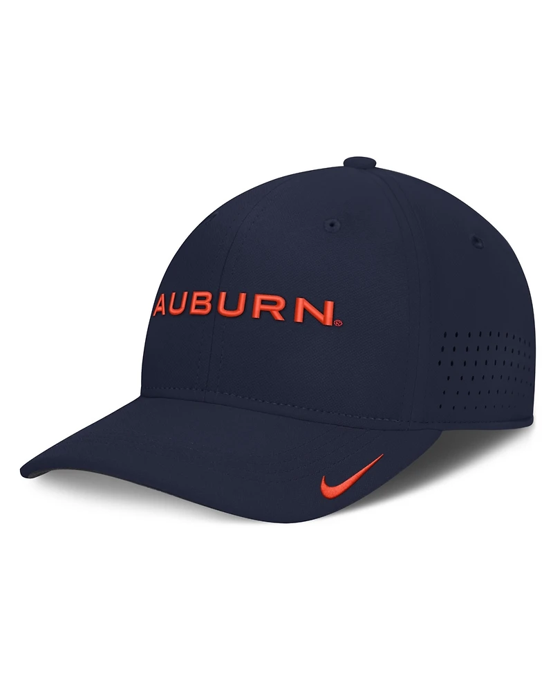 Nike Men's Navy Auburn Tigers Gameday Aerobill Swooshflex Dri-fit Hat