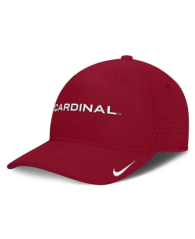 Nike Men's Cardinal Stanford Gameday Aerobill Swooshflex Dri-fit Hat
