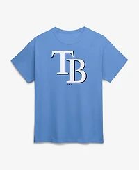 Logo Athletic Men's Light Blue Tampa Bay Rays T-Shirt
