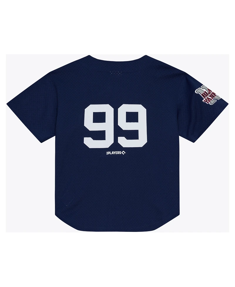 Mitchell & Ness Men's Aaron Judge Navy New York Yankees Batting Practice Jersey