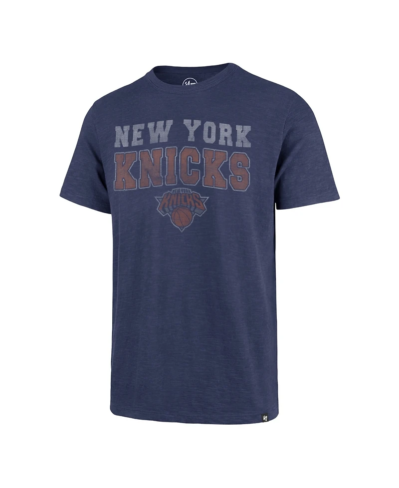 '47 Brand Men's Blue New York Knicks Stadium Wave T-Shirt