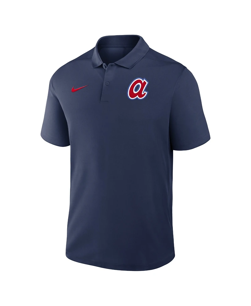 Nike Men's Navy Atlanta Braves Alternate Victory Dri-fit Polo Shirt