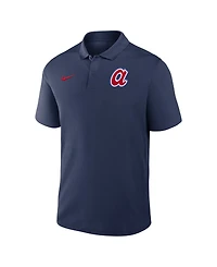Nike Men's Navy Atlanta Braves Alternate Victory Dri-fit Polo Shirt